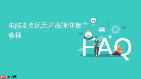 电脑麦克风无声故障修复教程