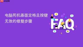 电脑死机画面定格且按键无效的修复步骤
