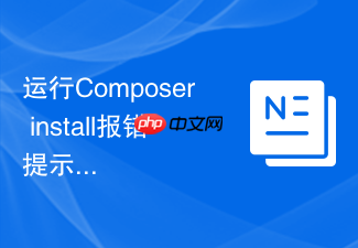 运行composer install报错提示不合规配置的修复建议