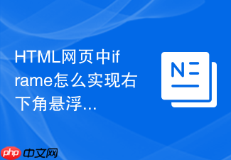 html网页中iframe怎么实现右下角悬浮小窗口效果