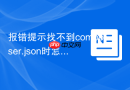 报错提示找不到composer.json时怎么运行composer install命令?