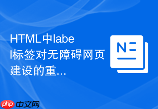 html中label标签对无障碍网页建设的重要性