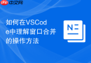如何在vscode中理解窗口合并的操作方法