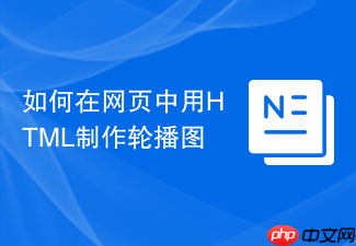 如何在网页中用html制作轮播图