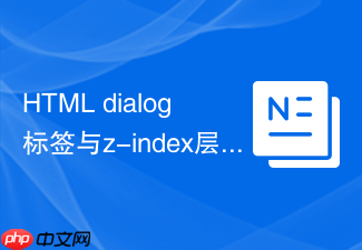 html dialog标签与z-index层级关系解析