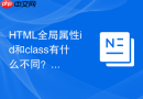 HTML全局属性id和class有什么不同？核心区别深度解析