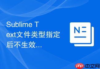 sublime text文件类型指定后不生效?排查与修复方法