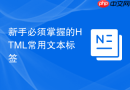 新手必须掌握的HTML常用文本标签