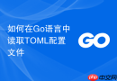 如何在go语言中读取toml配置文件