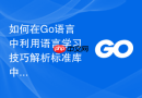 如何在go语言中利用语言学习技巧解析标准库中的i/o操作细节