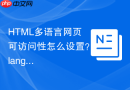 HTML多语言网页可访问性怎么设置？lang属性实操