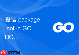 报错 package not in goroot?go语言环境搭建的历史遗留问题