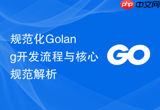 规范化golang开发流程与核心规范解析