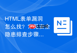 html表单漏洞怎么找?常见安全隐患排查步骤