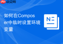 如何在composer中临时设置环境变量
