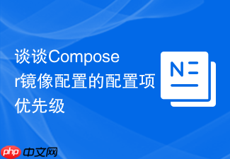 谈谈composer镜像配置的配置项优先级