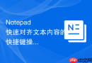 Notepad++快速对齐文本内容的快捷键操作