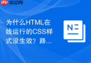 为什么html在线运行的css样式没生效？路径与选择器排查