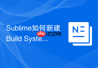 sublime如何新建build system?自定义你的运行命令