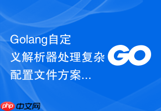 golang自定义解析器处理复杂配置文件方案
