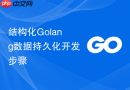 结构化Golang数据持久化开发步骤
