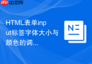 HTML表单input标签字体大小与颜色的调整