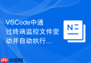vscode中通过终端监控文件变动并自动执行