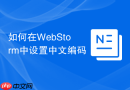 如何在WebStorm中设置中文编码