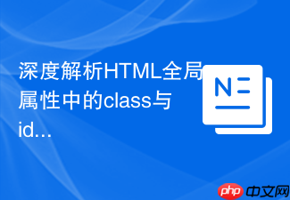 深度解析html全局属性中的class与id规范