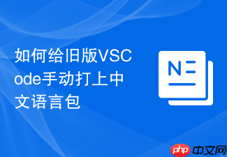 如何给旧版vscode手动打上中文语言包