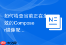 如何检查当前正在生效的Composer镜像配置
