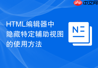 html编辑器中隐藏特定辅助视图的使用方法