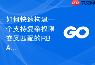 如何快速构建一个支持复杂权限交叉匹配的rbac访问控制模块