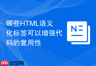 哪些html语义化标签可以增强代码的复用性