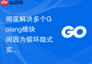彻底解决多个golang模块间因为循环隐式实现而产生的接口声明冲突