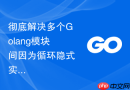 彻底解决多个Golang模块间因为循环隐式实现而产生的接口声明冲突