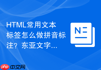 html常用文本标签怎么做拼音标注?东亚文字注音写法