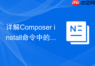 详解composer install命令中的no dev参数