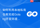 如何利用本地私有仓库完成Golang开发环境搭建？内网安全包管理