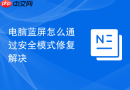 电脑蓝屏怎么通过安全模式修复解决