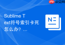 Sublime Text符号索引卡死怎么办？内存占用优化方案