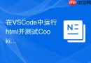 在VSCode中运行html并测试Cookie和本地存储