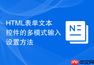 html表单文本控件的多模式输入设置方法