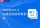 WebStorm Vue项目启动失败怎么办