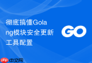 彻底搞懂Golang模块安全更新工具配置