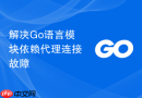 解决Go语言模块依赖代理连接故障