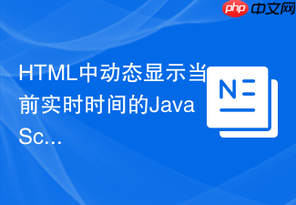 html中动态显示当前实时时间的javascript方法
