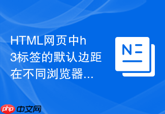 html网页中h3标签的默认边距在不同浏览器中的差异