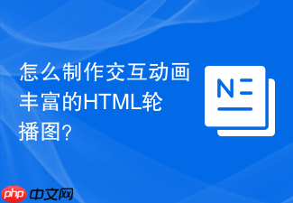 怎么制作交互动画丰富的html轮播图?