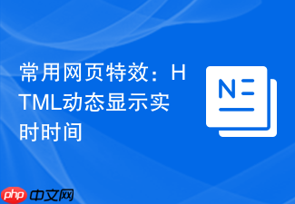 常用网页特效:html动态显示实时时间